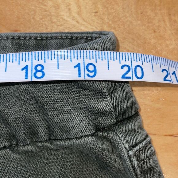 Chico's Womens Denim Pull On Ankle Stretch Skinny Jeggings Army Olive Green Size - Picture 8 of 10